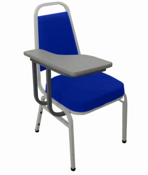 Cadeira Universitária Empilhável Linha Hotel Plus Azul