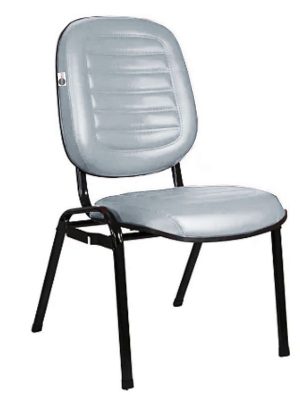 Cadeira Empilhável para Igrejas Evangélicas Linha Holy Cinza
