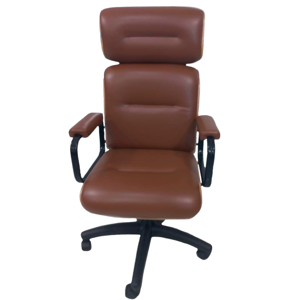 Cadeira Original Eames com Rodinhas Anti Risco Presidente Linha Capa em Madeira Cor Caramelo - Imagem 4