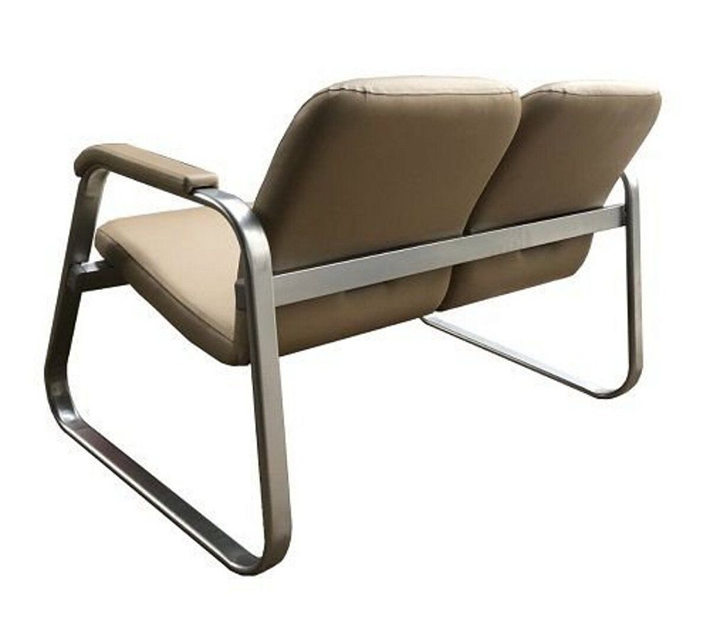 Sofá para sala de espera e recepção Linha Ramsés Bege - Imagem 3