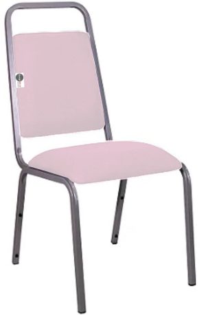 Cadeira Empilhável para Hotelaria Linha Hotel Fremon Rosa