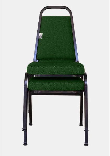 02 Cadeiras Empilhável para Hotelaria Linha Hotel Jersey Verde - Imagem 2