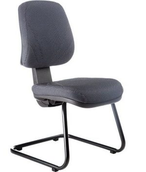 Cadeira Executiva Base Fixa em S Linha New Confort Preto