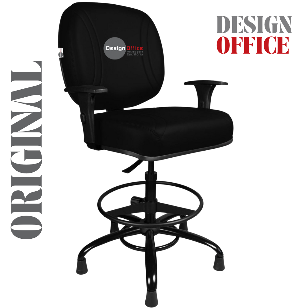 Cadeira Caixa Alta que Suporta até 250kg para Porteiros e Obesos, ideal para Portaria de Prédios e Condomínios - Imagem 3