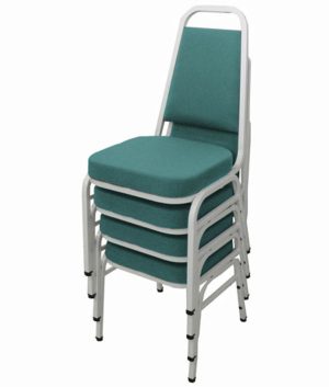 Kit com 4 Cadeiras Empilháveis Linha Hotel Plus Verde