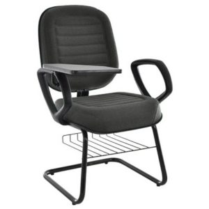 Cadeira Escolar Universitária com prancheta para Escolas e Faculdades Linha Blenda Cinza