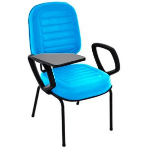Cadeira Escolar Universitária para Escolas e Faculdades Gomada Linha Blenda Azul