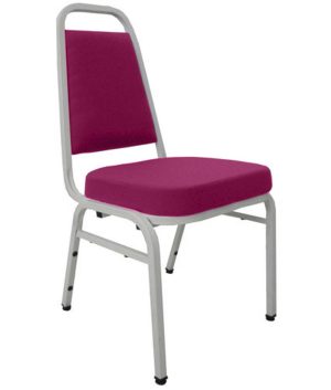 Cadeira Empilhável para Auditórios Linha Hotel Plus Rosa