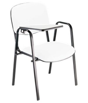 Cadeira Escolar Universitária para Auditórios Linha Hotel Branco