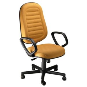 Cadeira Presidente com Braços Linha Blenda Amarelo