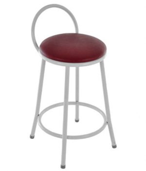 Banqueta Média com arco Linha Banqueta para Escritório Vermelho