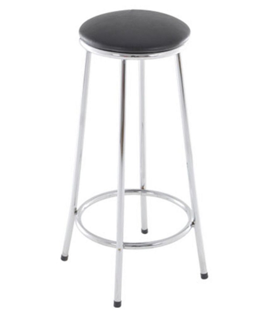 Banqueta Alta sem arco Linha Banqueta para Escritório Plus Preto