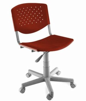 Cadeira Giratória Linha Polipropileno Atenas Vermelho