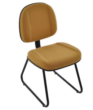 Cadeira Gerente com Base Fixa Trapézio Linha Classic Amarelo