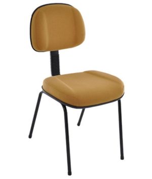 Cadeira Secretária com Base Pé Palito  Linha Classic Amarelo