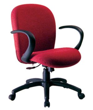 Cadeira Diretor com Braços Linha Lombar Vermelho