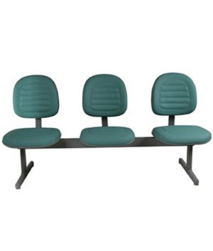 Cadeira Executiva em Longarina Linha Office Gomada Verde