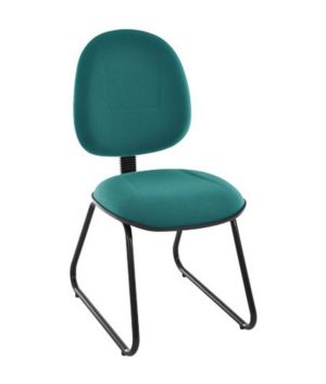 Cadeira Executiva Base Fixa Trapézio Linha Office Plus Verde