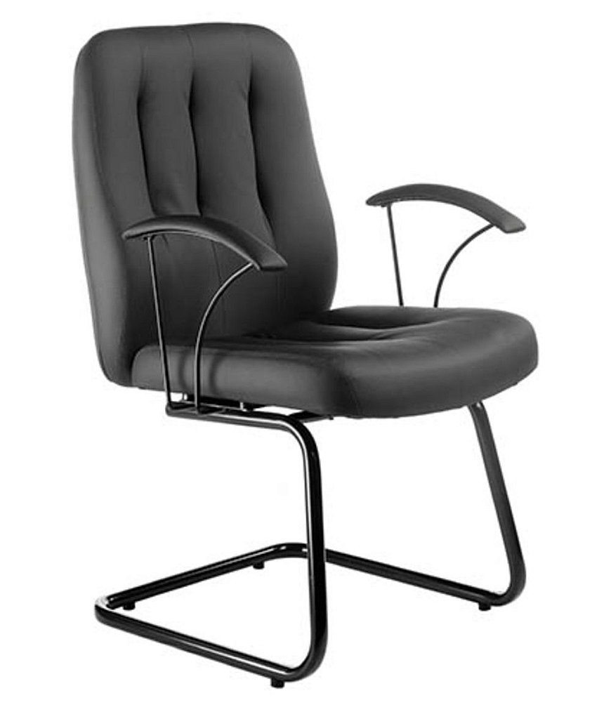Cadeira Diretor Base Fixa em S Linha Paris Preto