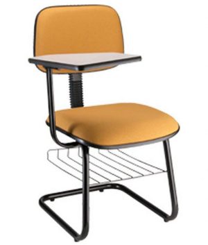 Cadeira Secretária Universitária Linha Square Amarelo