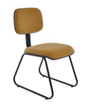 Cadeira Secretária Fixa Trapézio Linha Square Amarelo