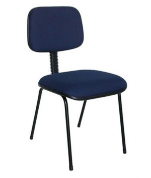Cadeira Secretária Fixa Palito Linha Square Azul