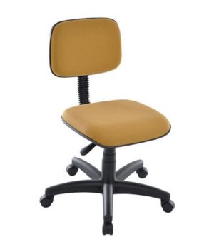 Cadeira Secretária Base Giratória Linha Square Cor Amarelo