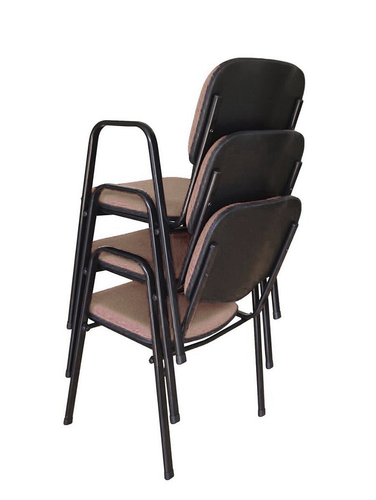 03 Cadeiras para Auditórios Linha Hotel Auditório Bege - Imagem 3