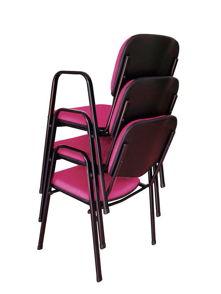 03 Cadeiras para Auditórios Linha Hotel Auditório Rosa - Imagem 3