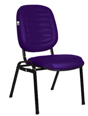 Cadeira Empilhável para Igrejas Evangélicas Linha Holy Roxo