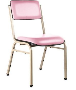 Cadeira Empilhável para Auditórios Linha Hotel Smart Rosa