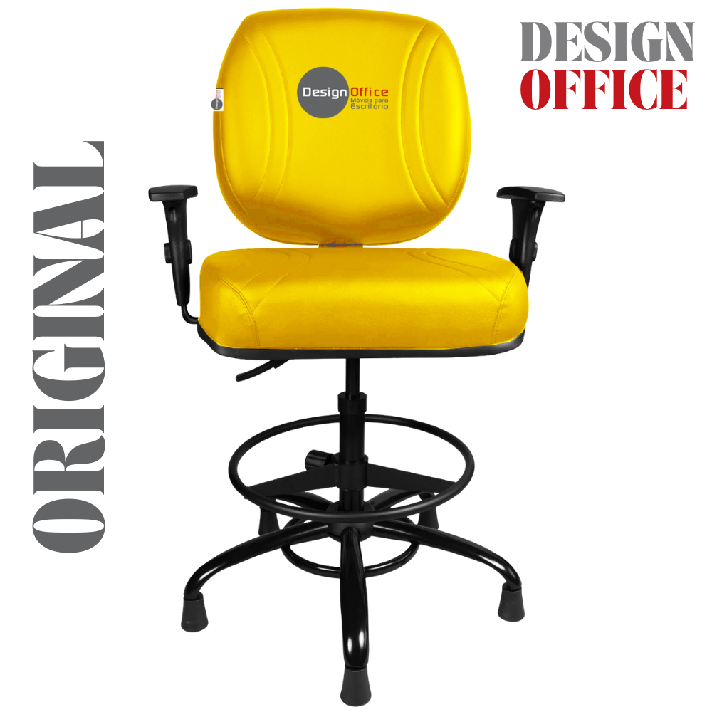 Cadeira Caixa Alta que Suporta até 250kg para Porteiros e Obesos, ideal para Portaria de Prédios e Condomínios - Imagem 4