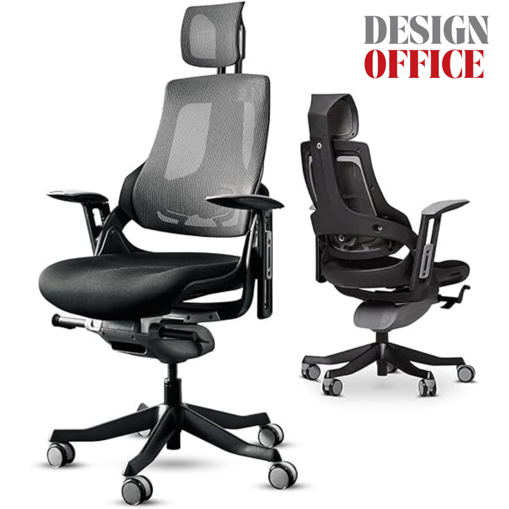 Cadeira Ergonômica Design Office Pro+ Black – Edição Exclusiva com Estoque Limitadíssimo
