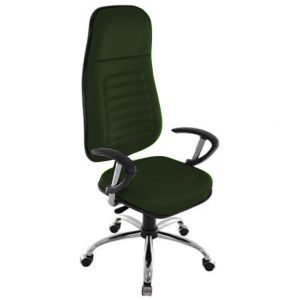 Cadeira Presidente com Espaldar Alto Linha Blenda Verde