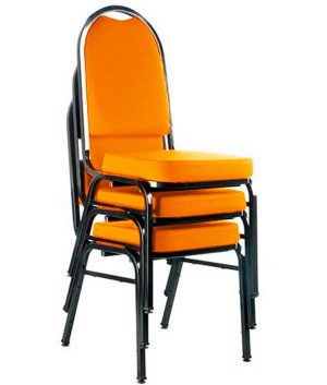 03 Cadeiras para Hotel e Auditório Linha Hotel Laranja