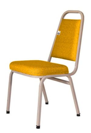 Cadeira Empilhável para Hotelaria Linha Hotel Jersey Amarelo
