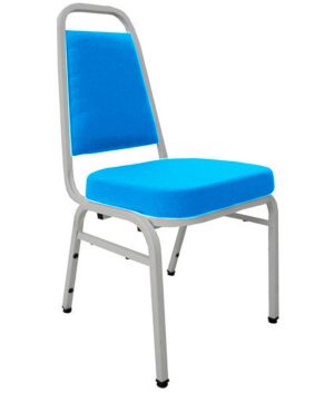 Cadeira Empilhável para Auditórios Linha Hotel Plus Azul