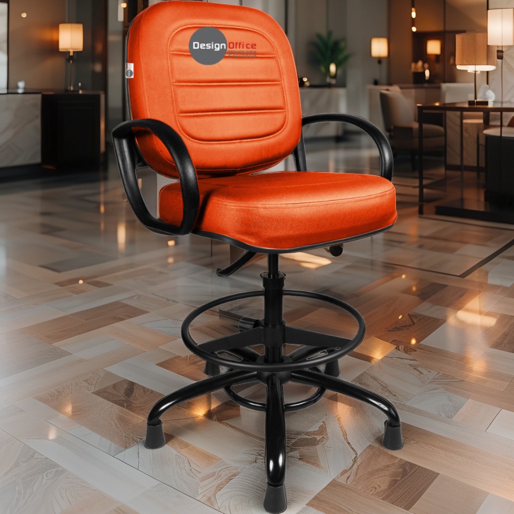 Cadeira Caixa Alta que Suporta até 250kg para Porteiros e Obesos, ideal para Portaria de Prédios e Condomínios