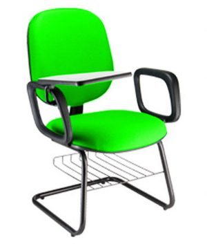 Cadeira Escolar Universitária com prancheta para Escolas Linha Uno Verde