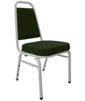 Cadeira Empilhável para Auditórios Linha Hotel Plus Verde