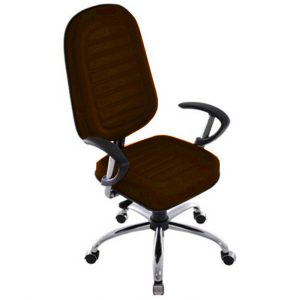 Cadeira para Escritório Presidente Gomada Linha Blenda Marrom