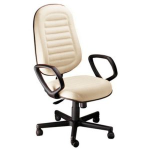 Cadeira Presidente Gomada com Braços Linha Blenda Bege