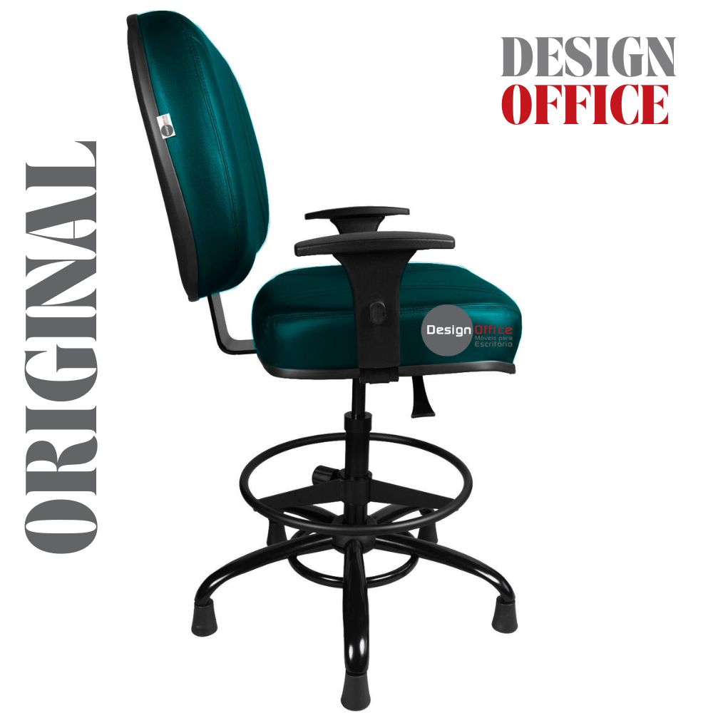 Cadeira Caixa Alta que Suporta até 250kg para Porteiros e Obesos, ideal para Portaria de Prédios e Condomínios - Imagem 5