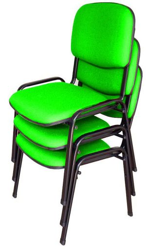 03 Cadeiras para Auditórios Linha Hotel Auditório Verde