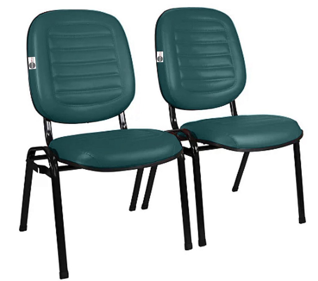02 Cadeiras Empilhável para Igrejas Evangélicas Linha Holy Verde - Imagem 5