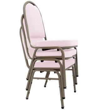 03 Cadeiras para Hotel e Auditório Linha Hotel Rosa