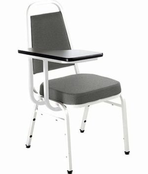 Cadeira Universitária Empilhável Linha Hotel Plus Cinza
