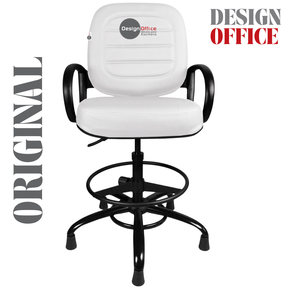 Cadeira Caixa Alta que Suporta até 250kg para Porteiros e Obesos, ideal para Portaria de Prédios e Condomínios - Imagem 4