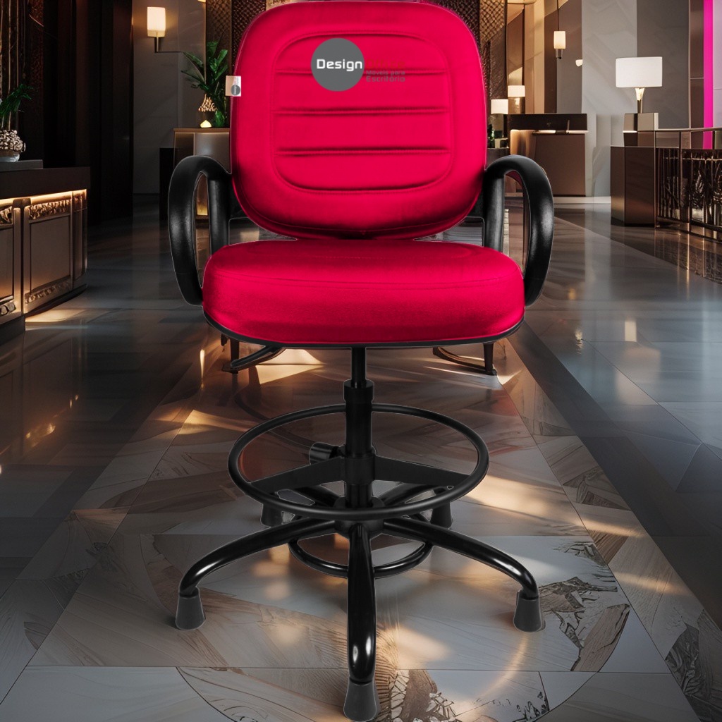 Cadeira Caixa Alta que Suporta até 250kg para Porteiros e Obesos, ideal para Portaria de Prédios e Condomínios - Imagem 2