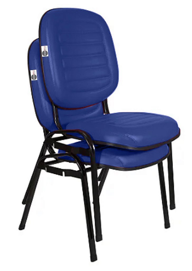 Cadeira Empilhável para Igrejas Evangélicas Linha Holy Azul - Imagem 5